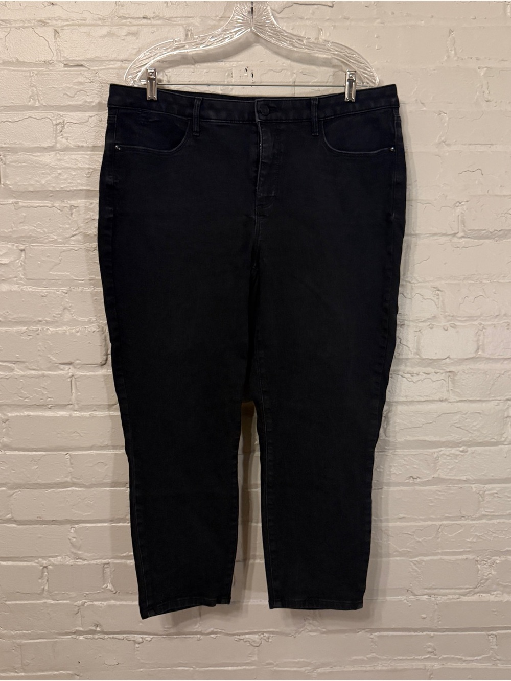 Talbots Cropped Jeggings 16W Black